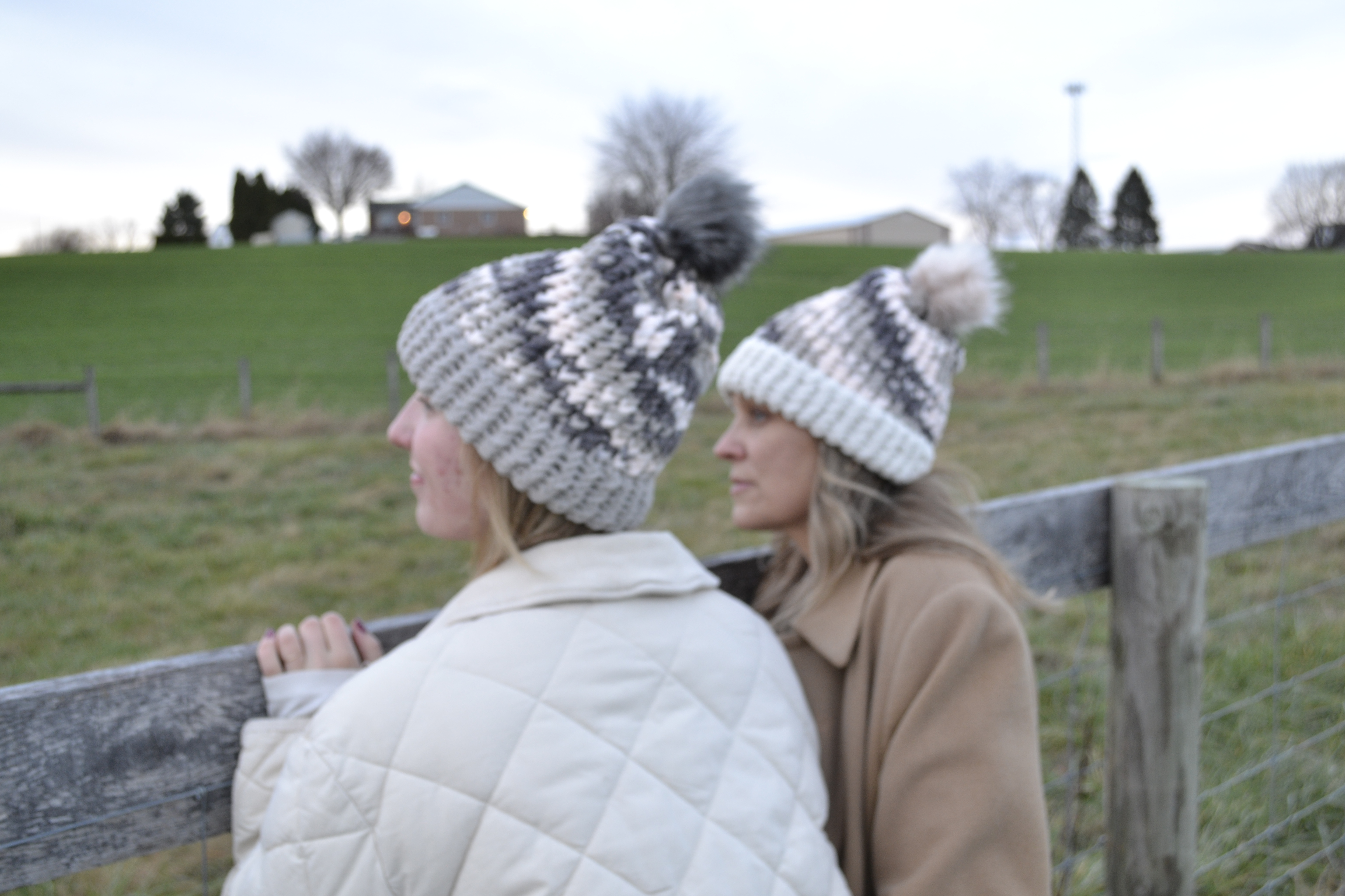 Mixed Hand Knit Hats